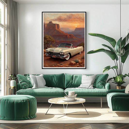 1959 Fins Chrome Cadillac - Grand Canyon Edition | Poster Canvas