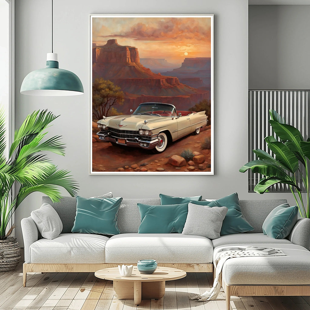 1959 Fins Chrome Cadillac - Grand Canyon Edition | Poster Canvas