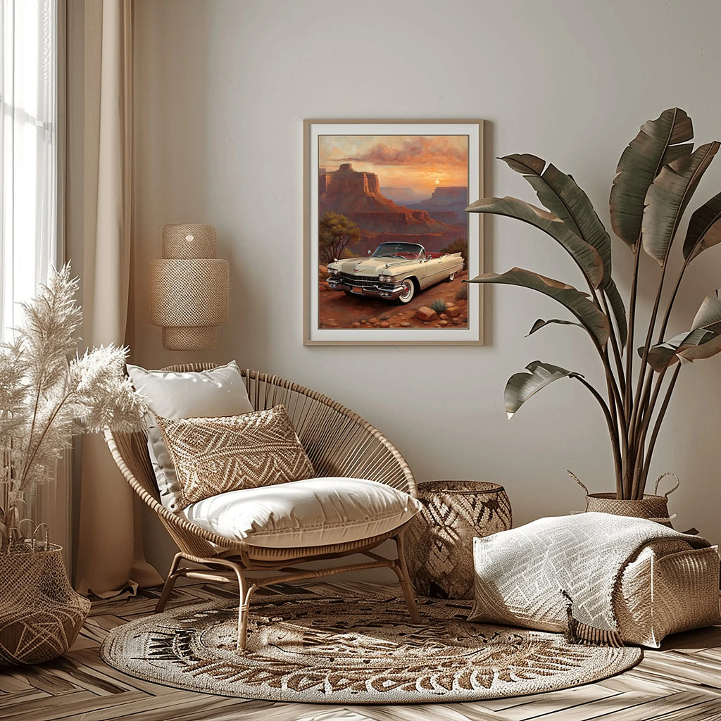 1959 Fins Chrome Cadillac - Grand Canyon Edition | Poster Canvas