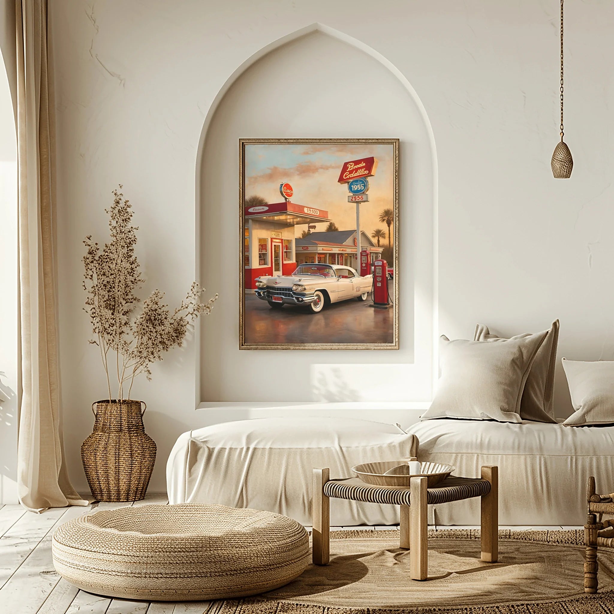 1959 Fins Chrome Cadillac - Vintage Station Edition | Poster Canvas