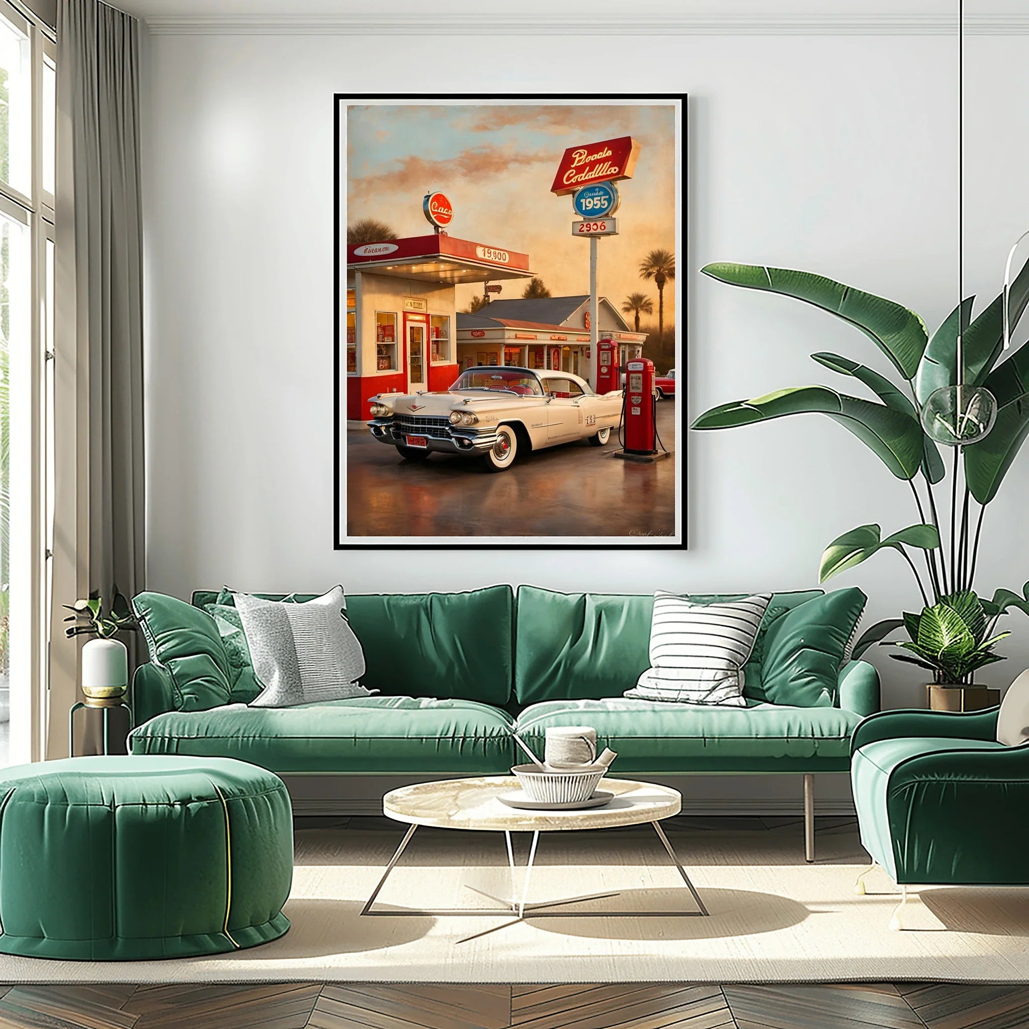 1959 Fins Chrome Cadillac - Vintage Station Edition | Poster Canvas