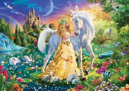 500 Piece Jigsaw Puzzle, Gentleness of Friendship, Fairy-tale scene, A rustic view of a paradise, Adult Puzzle, Castorland B-53766