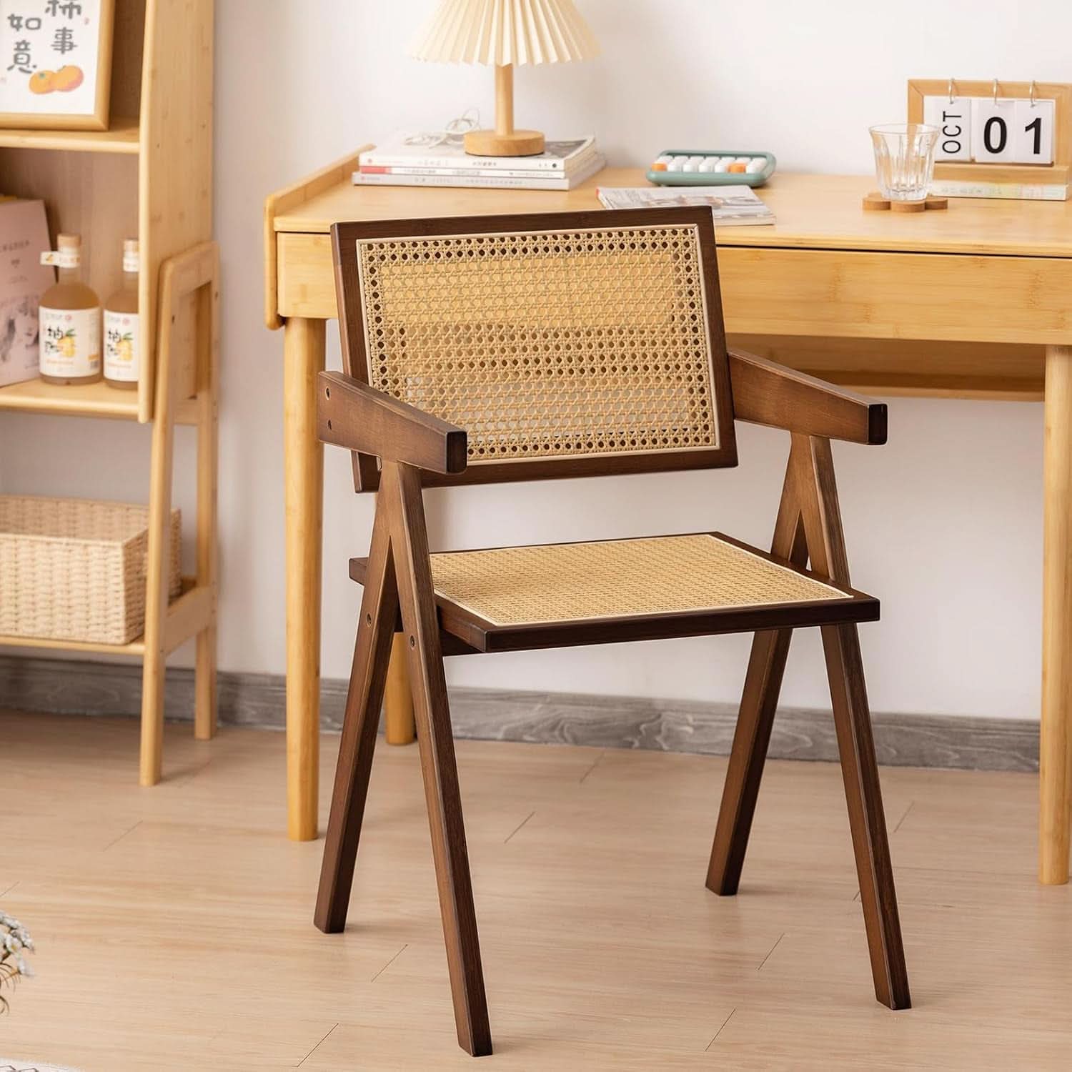 Brown Rattan Accent Chairs Set Of 2 For Indoor Outdoor Use