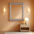 30X40 Inches Jeweled Bathroom Wall Mirror Large Rectangle Vanity Decor