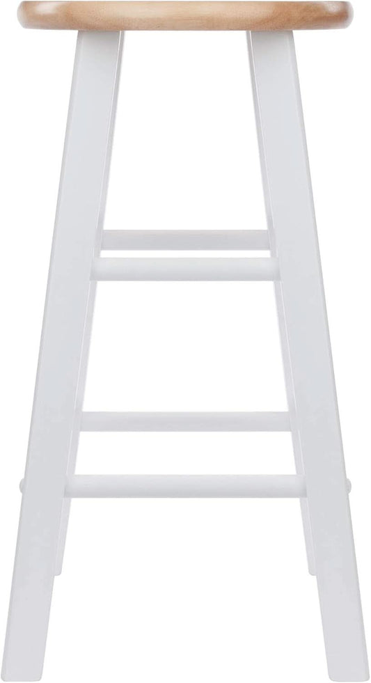 Element Counter Stools 24 Inch Natural White 2 Piece Set