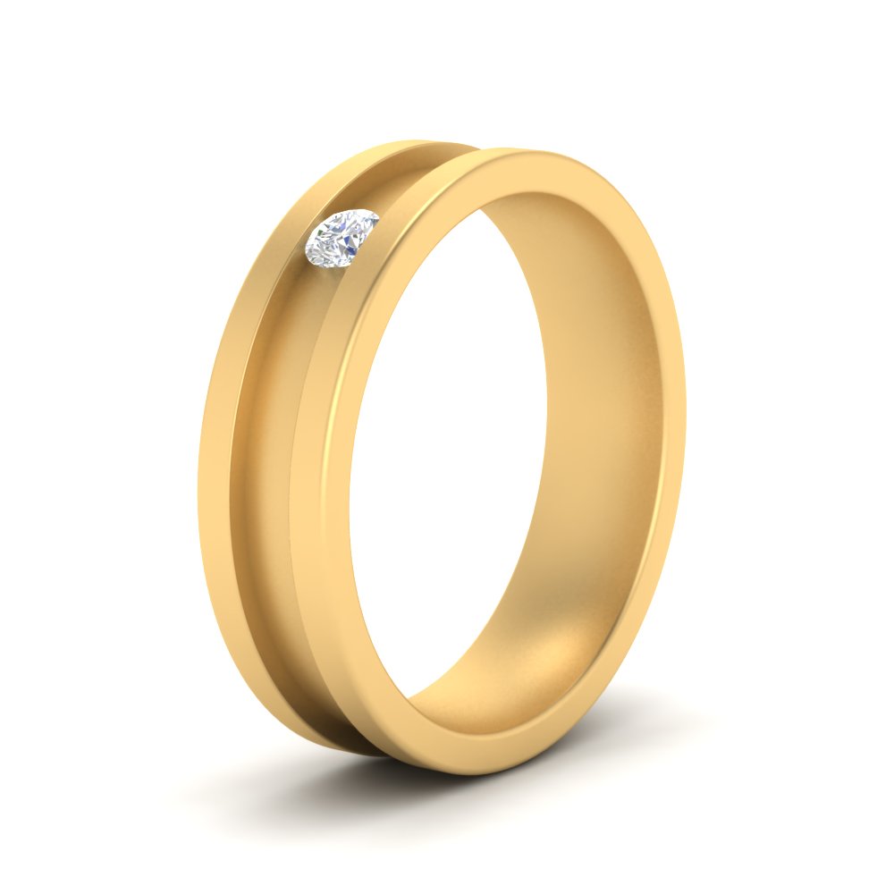 Single Stone Mens Promise Ring