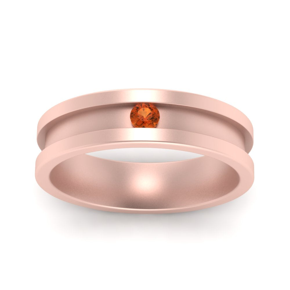 Single Stone Mens Promise Ring