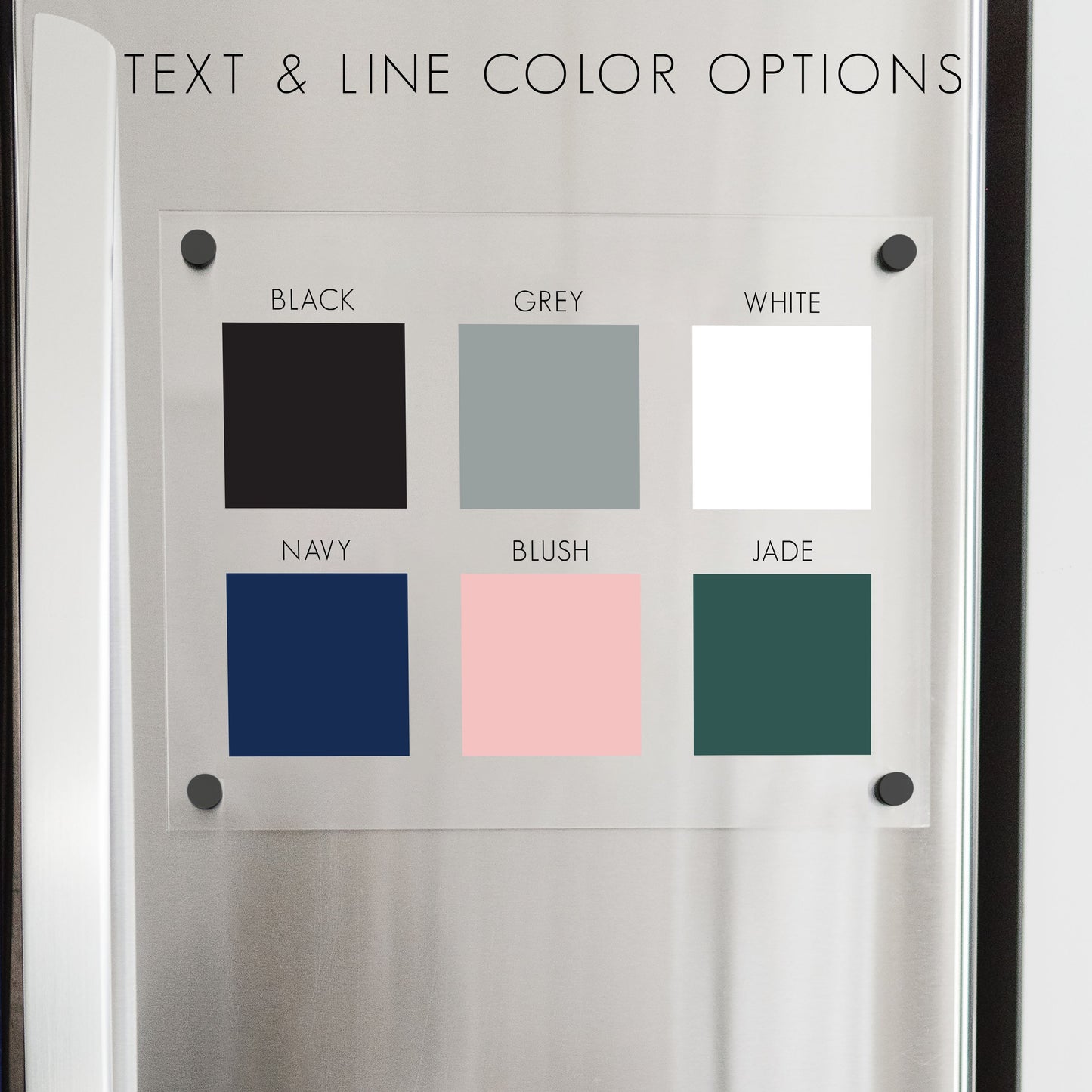 Clear Acrylic Magnetic Kitchen Conversion Chart
