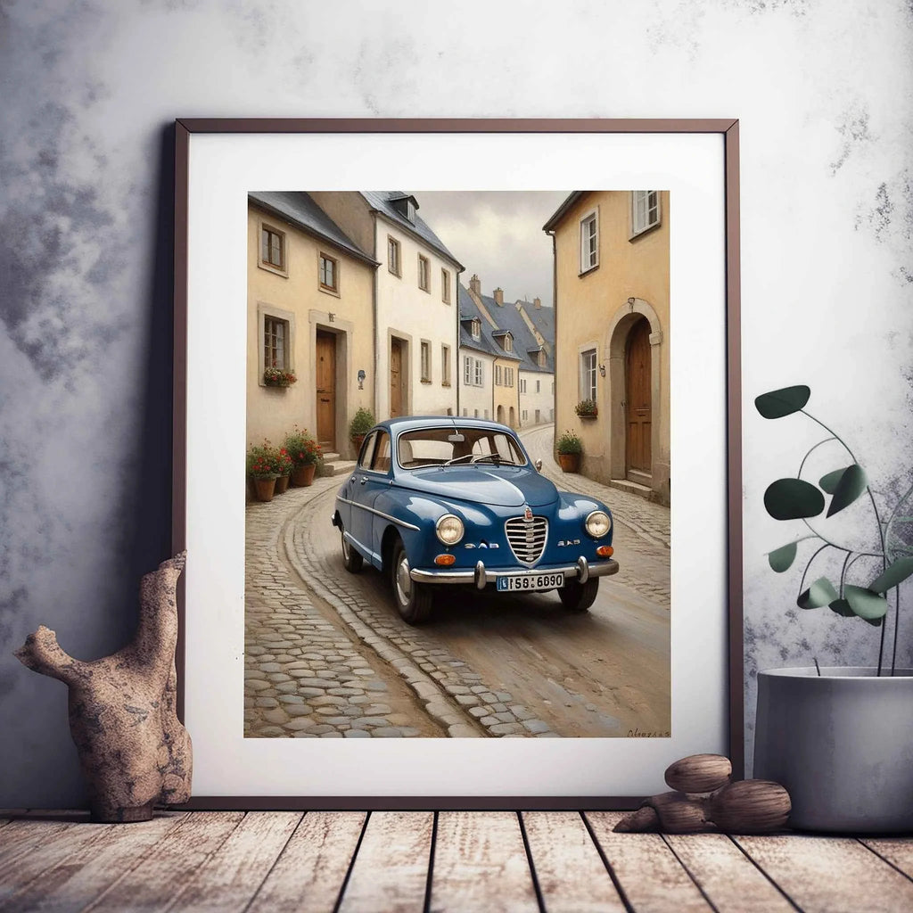 1960 Swedish Rally Legend - Town Edition | Poster Canvas