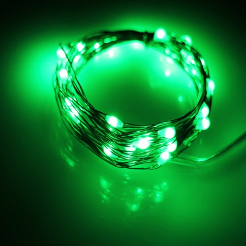 30 LED Silver Copper Fairy Lights - Battery Operated