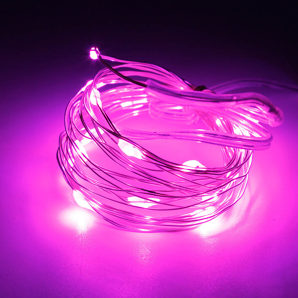 20 LED Silver Copper Mini String Light - Batteries Included