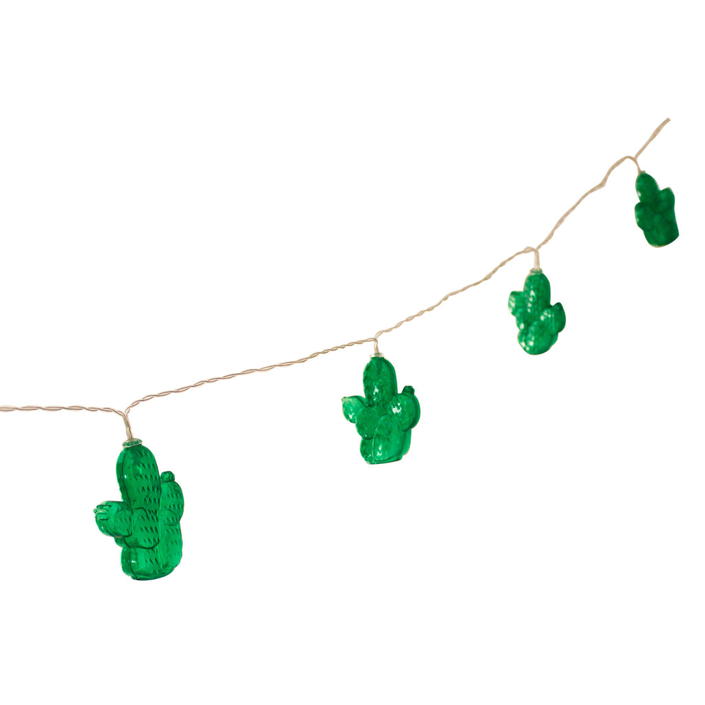 10 LED with Cactus Battery Operated String Light - Warm White