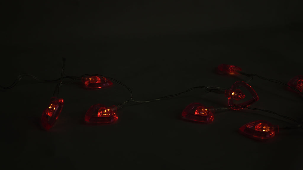 10 LED Heart String Lights Valentine's Day