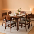Midcentury Walnut Gray Durably Crafted Dining Sets