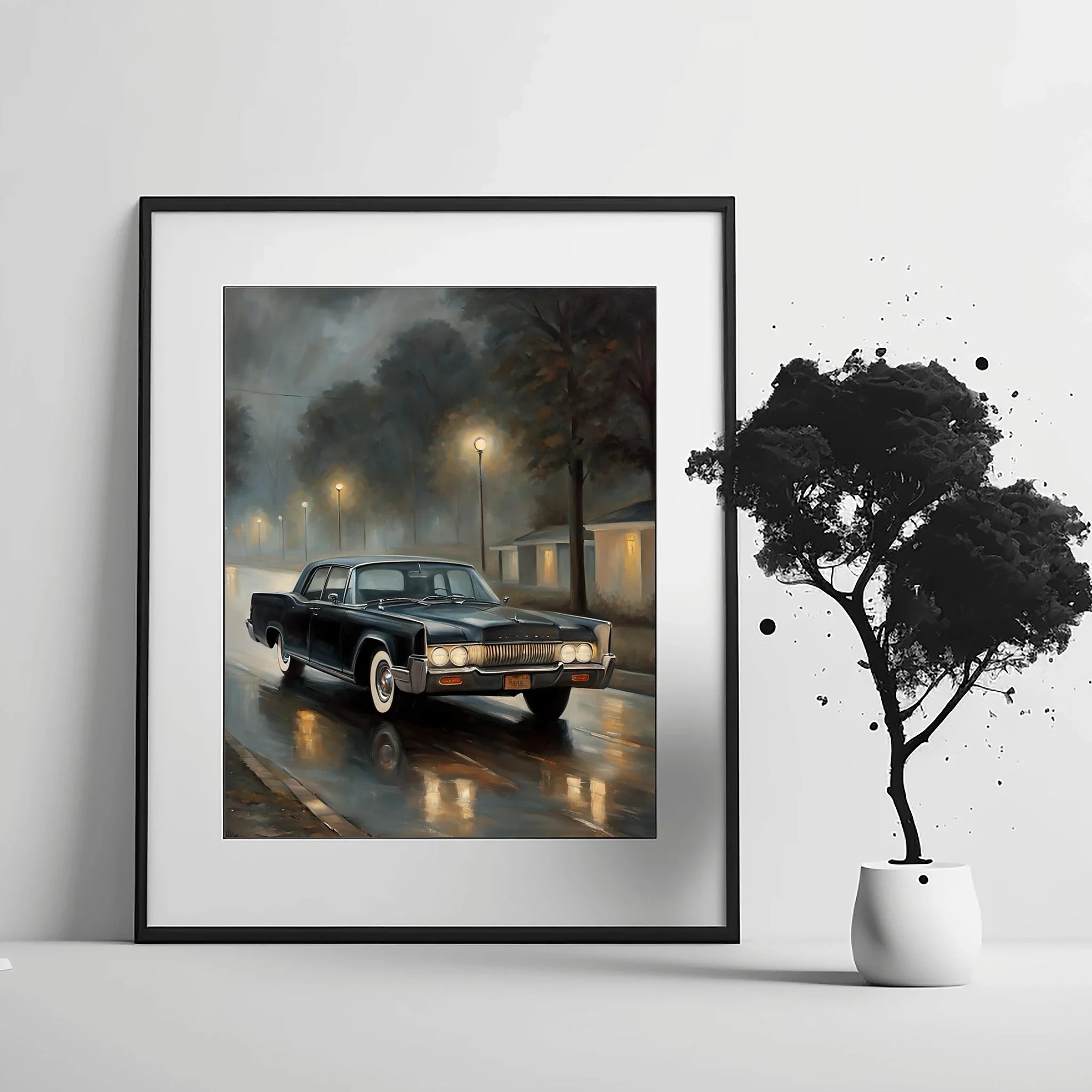 1961 Suicide-Door Continental - Night Edition | Poster Canvas