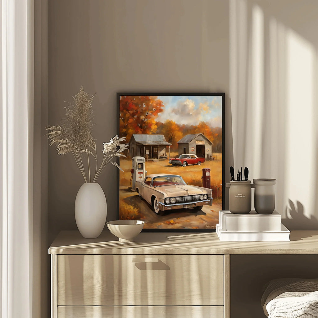 1961 Suicide-Door Continental - Gas Station Edition | Poster Canvas