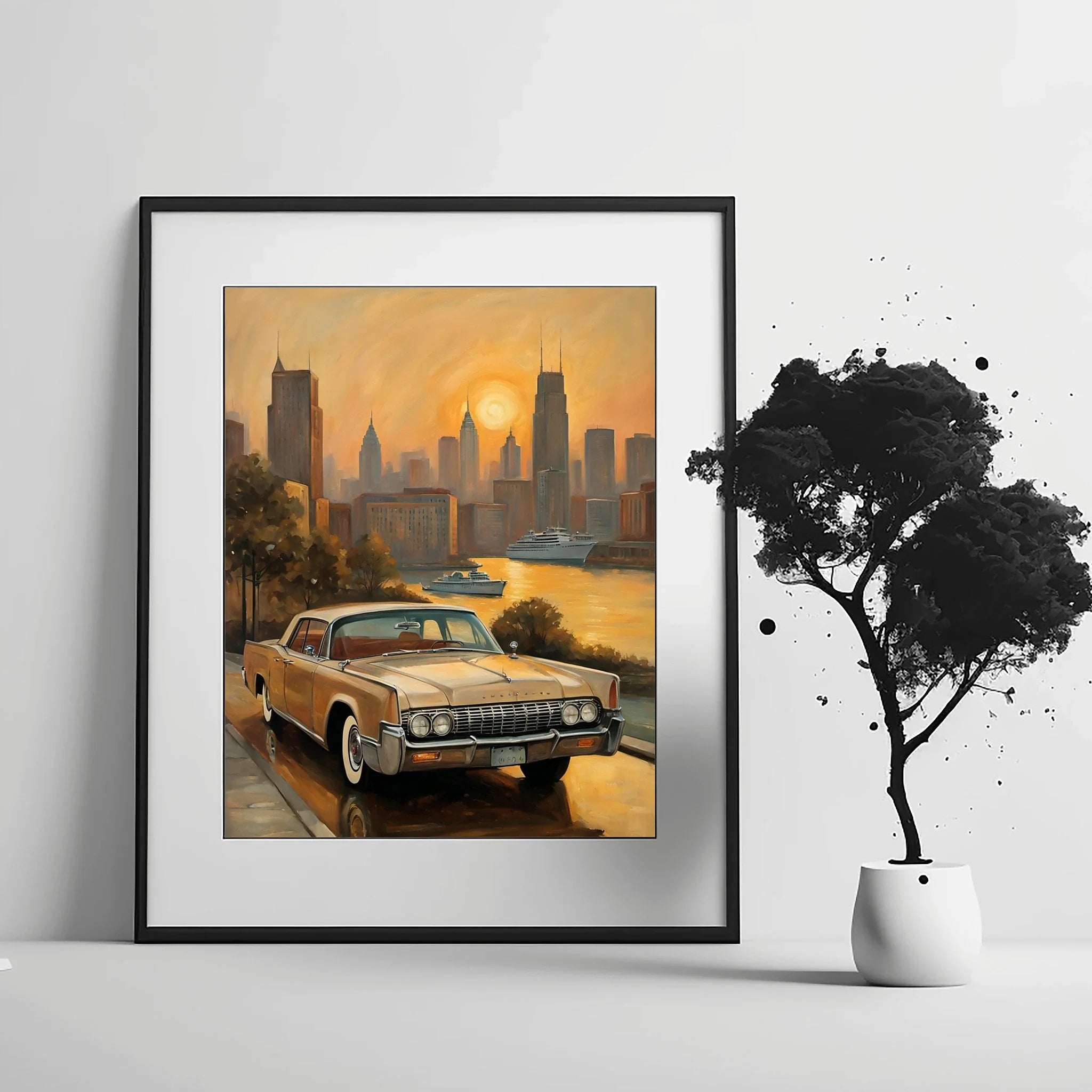 1961 Suicide-Door Continental - Sunset Edition | Poster Canvas