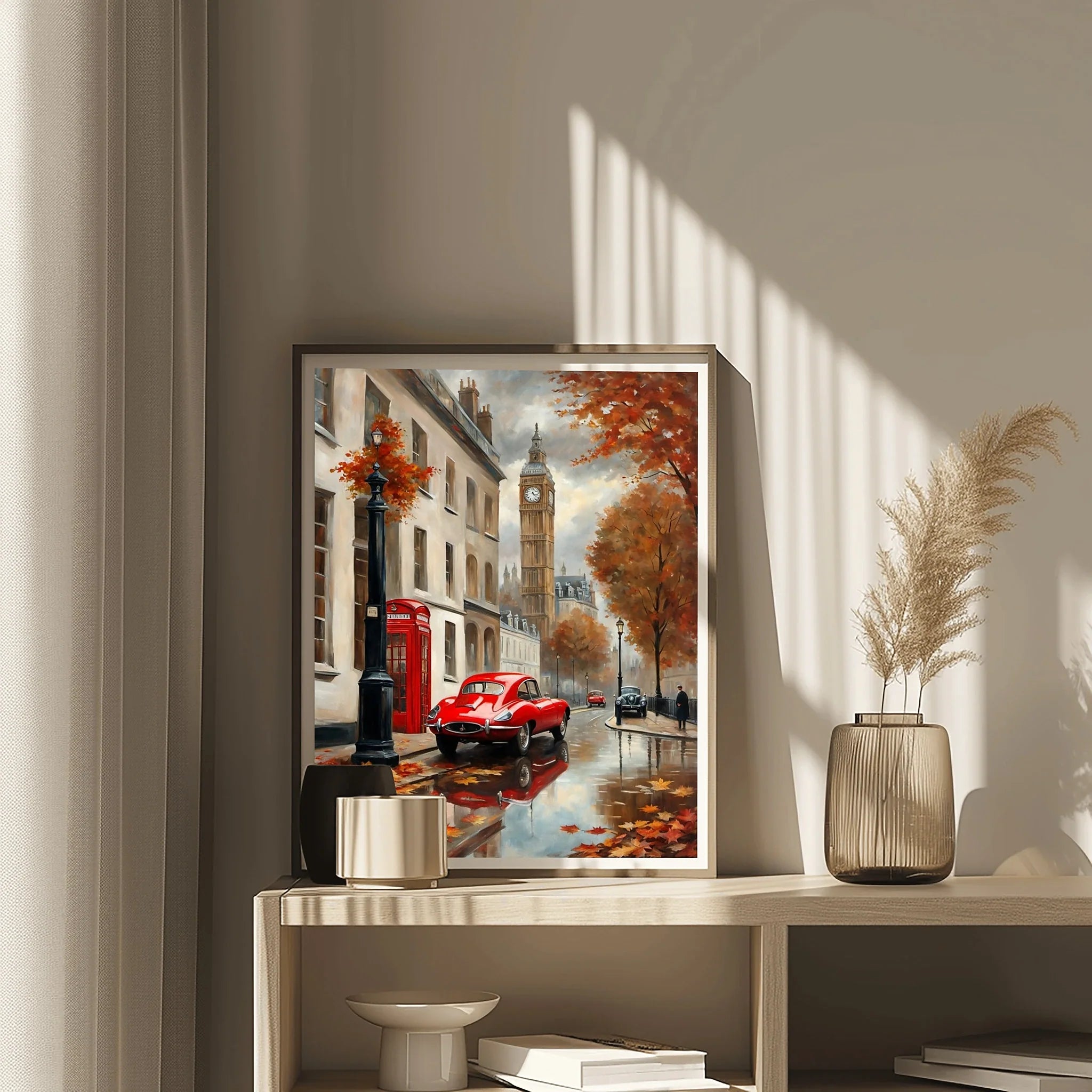 1961 E-Type Racing Beauty - London Edition | Poster Canvas
