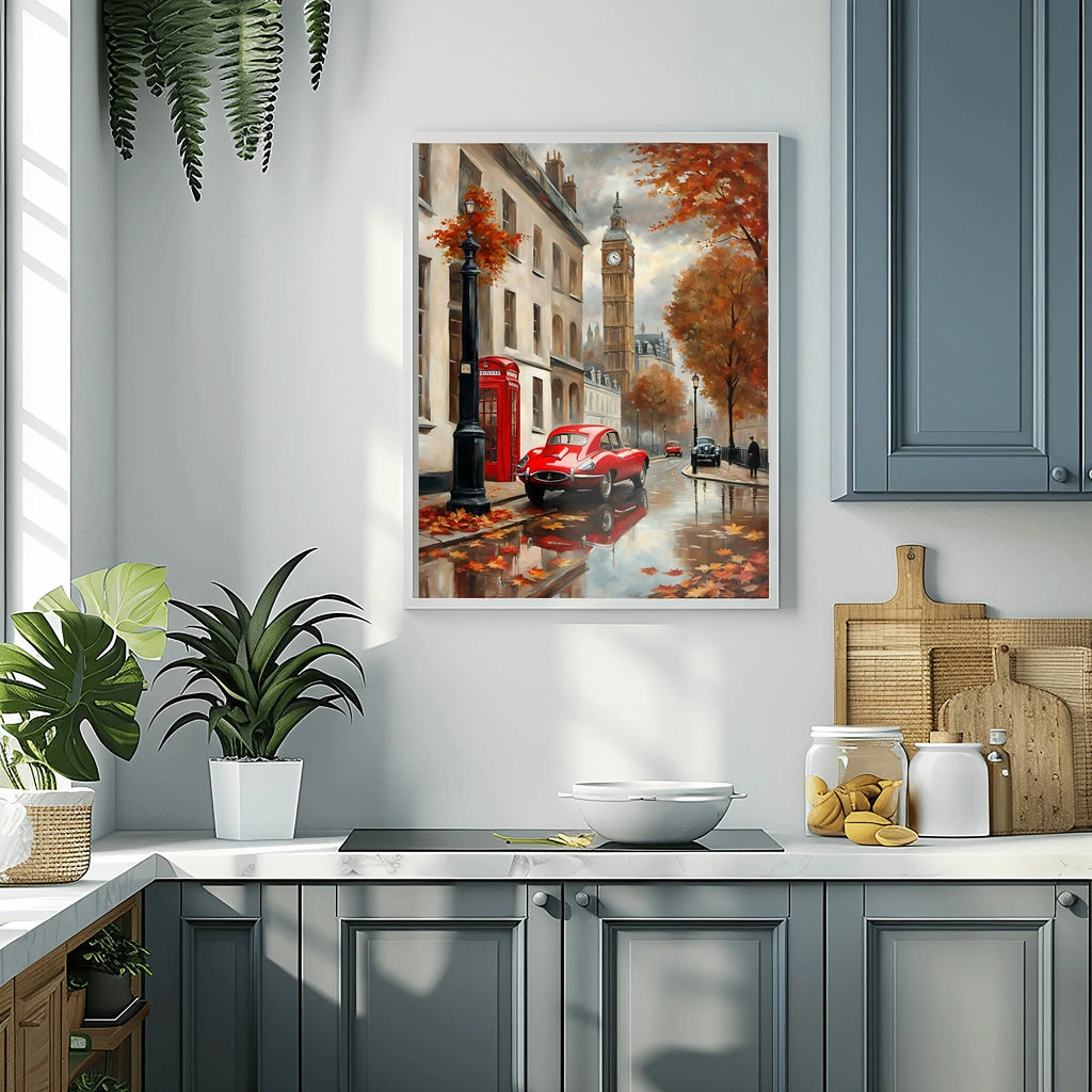 1961 E-Type Racing Beauty - London Edition | Poster Canvas