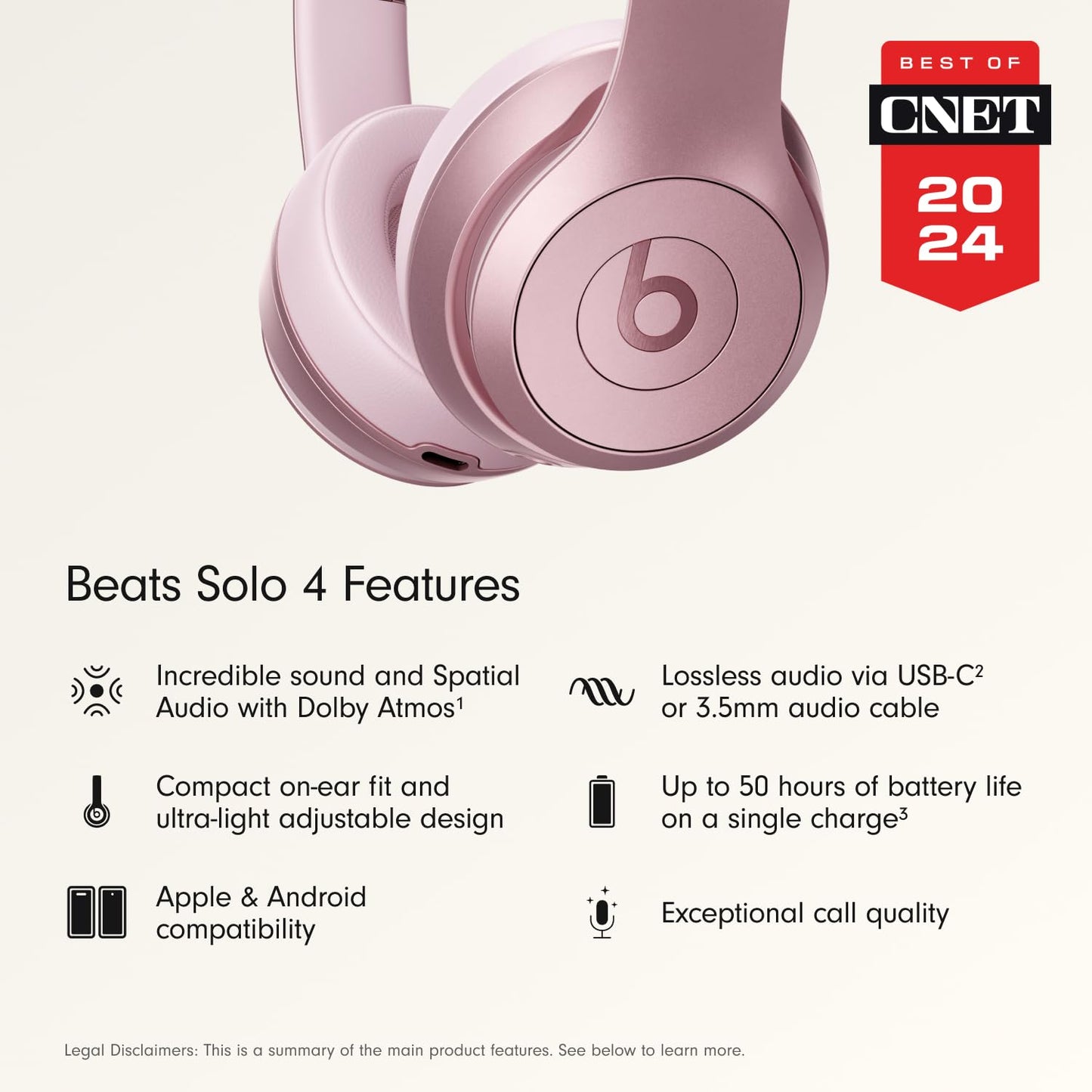 Beats Solo 4 Wireless Headphones with 20W Power Adapter - Slate Blue