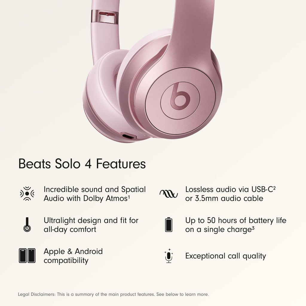 Beats Solo 4 Wireless Headphones with 20W Power Adapter - Slate Blue