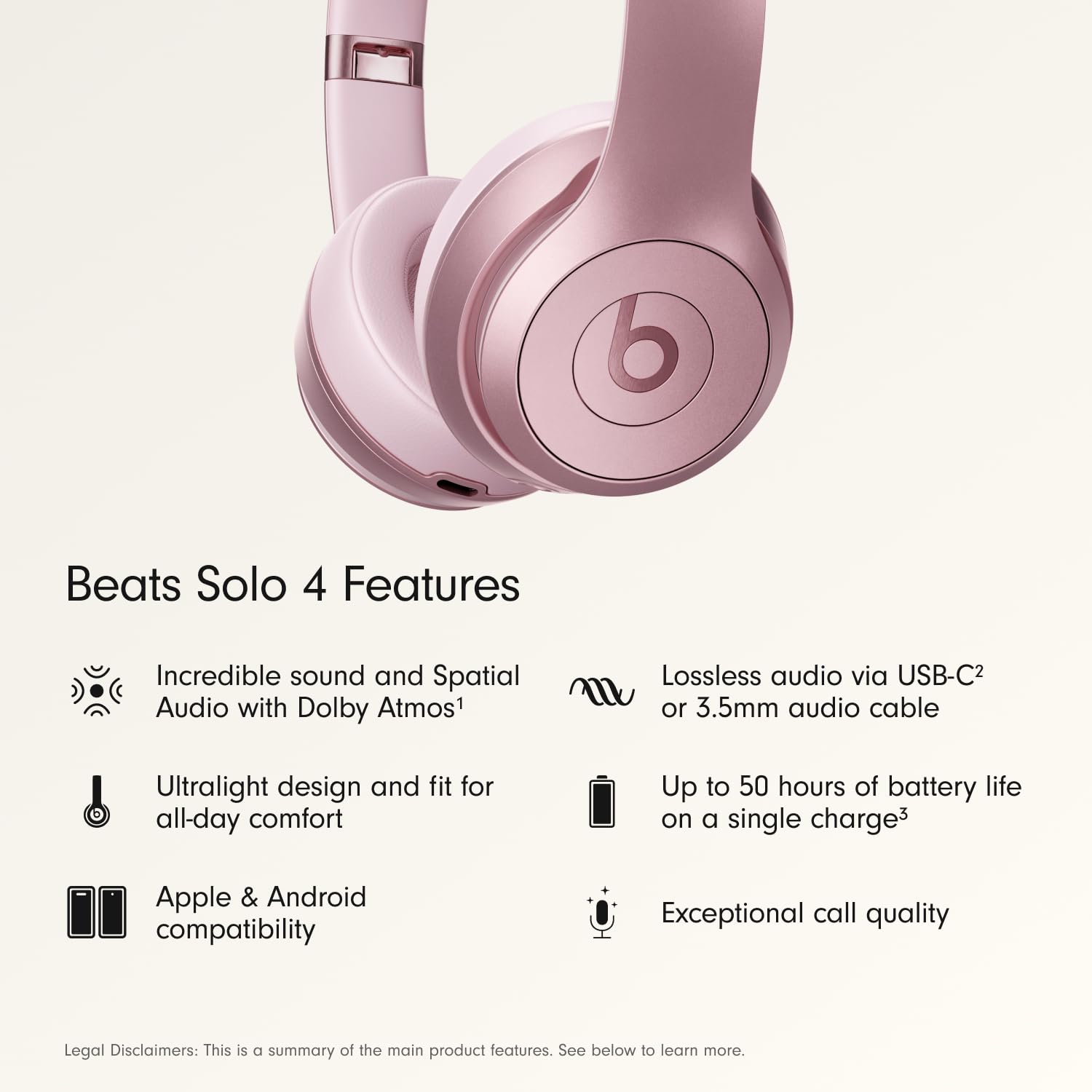 Beats Solo 4 Wireless Headphones with 20W Power Adapter - Slate Blue