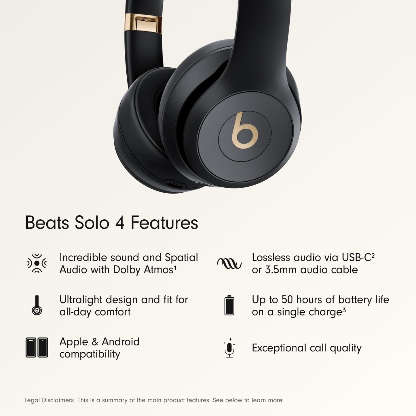 Beats Solo 4 Wireless Headphones with 20W Power Adapter - Slate Blue