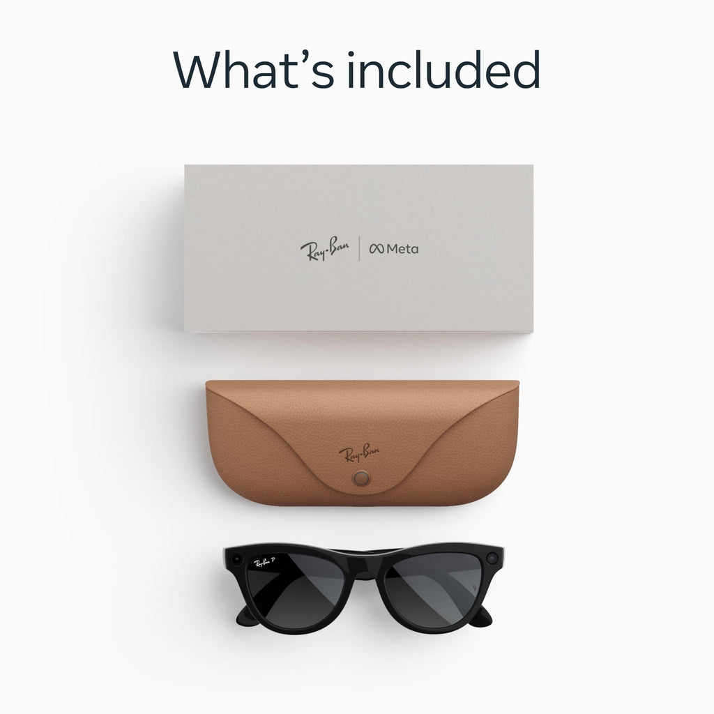 Ray-Ban Meta Skyler (Gen 2) with Meta AI, photo and video capture, longer battery life - Shiny Transparent Peach, Transitions® Brown Lenses