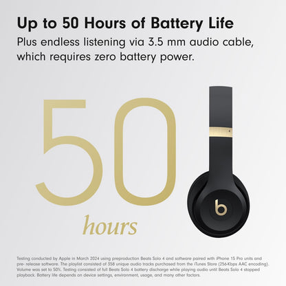 Beats Solo 4 Wireless Headphones with 20W Power Adapter - Slate Blue