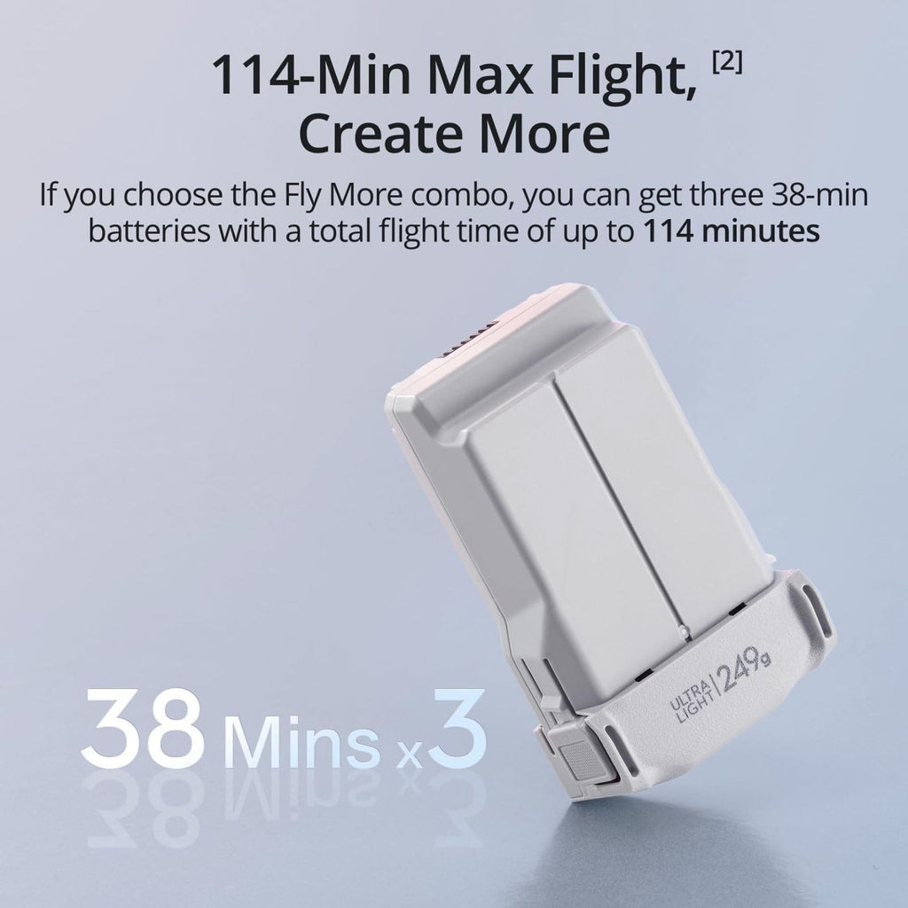 DJI Mini 3 (DJI RC), Lightweight 3x Mechanical Gimbal Drones with Camera for Adults 4K, 38-min Flight Time, up to 32800ft (10km) Video Transmission, Vertical Shooting, GPS Auto Return Integrated