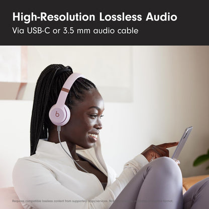 Beats Solo 4 Wireless Headphones with 20W Power Adapter - Slate Blue