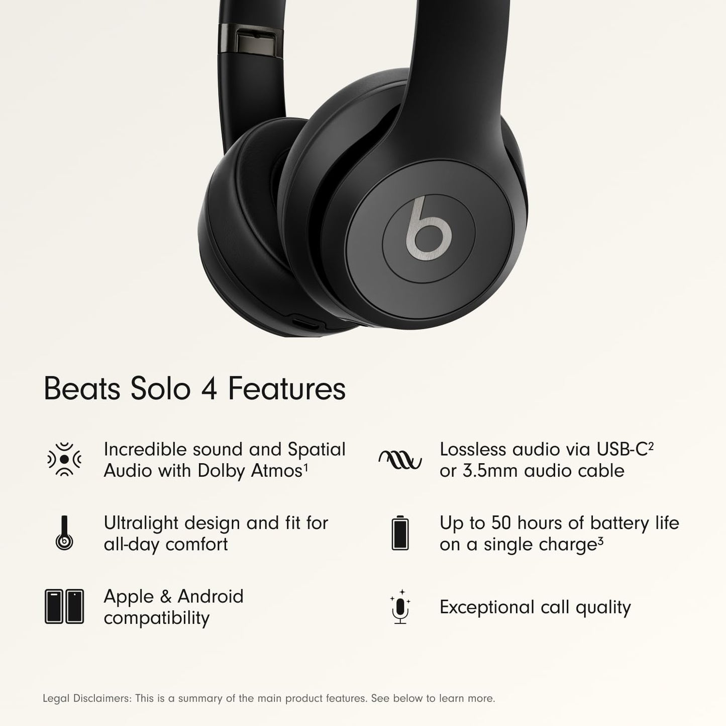 Beats Solo 4 Wireless Headphones with 20W Power Adapter - Slate Blue