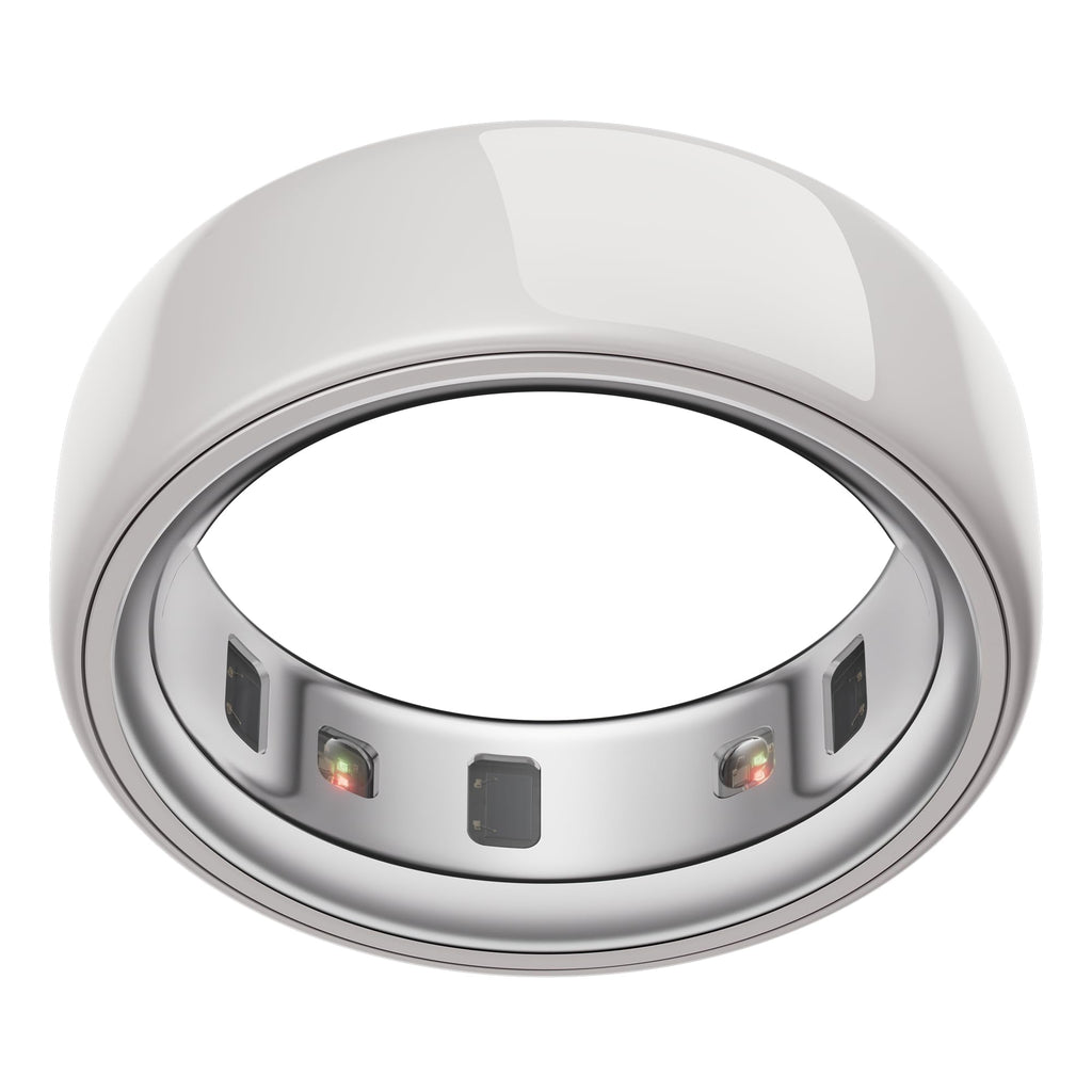 Oura Ring 4 - Ceramic Petal - Size 8 - Sleep, Activity, Women’s Health, AI Advisor, Up to 8 Days of Battery Life, Size Before You Buy, Android & iOS Compatible