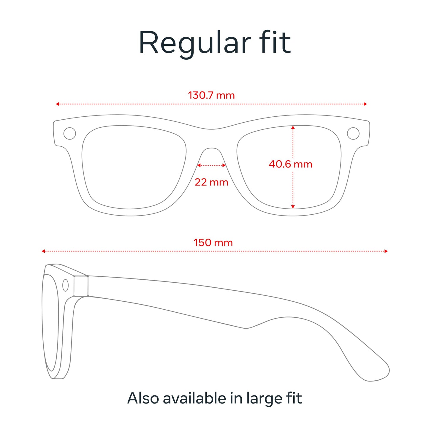 Ray-Ban Meta (Gen 1), Wayfarer, Shiny Black | Smart AI Glasses for Men, Women — 12 MP Ultra-Wide Camera, Open-Ear Speakers for Audio, Video Recording and Bluetooth — Green Lenses — Wearable Technology