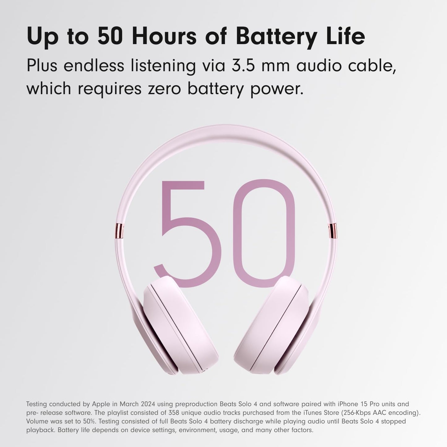 Beats Solo 4 Wireless Headphones with 20W Power Adapter - Slate Blue