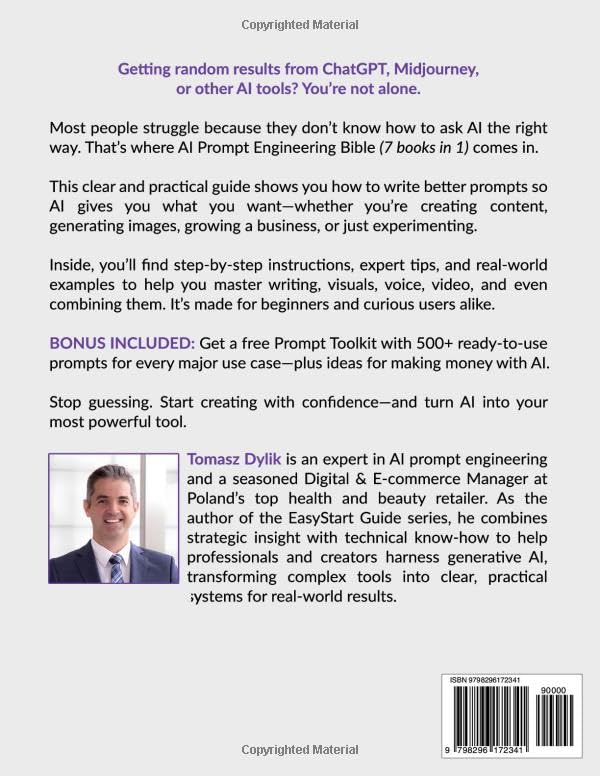 AI Prompt Engineering Bible (7 Books in 1): Beginner-to-Pro System to Master ChatGPT and Generative AI for Powerful Results and Real Income (The Generative AI Creator Series)