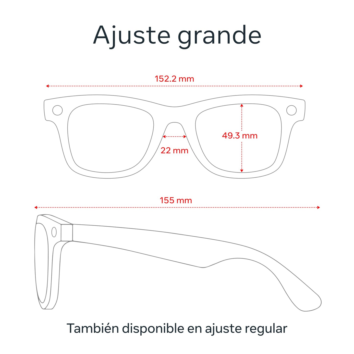 Ray-Ban Meta (Gen 1), Wayfarer, Shiny Black | Smart AI Glasses for Men, Women — 12 MP Ultra-Wide Camera, Open-Ear Speakers for Audio, Video Recording and Bluetooth — Green Lenses — Wearable Technology