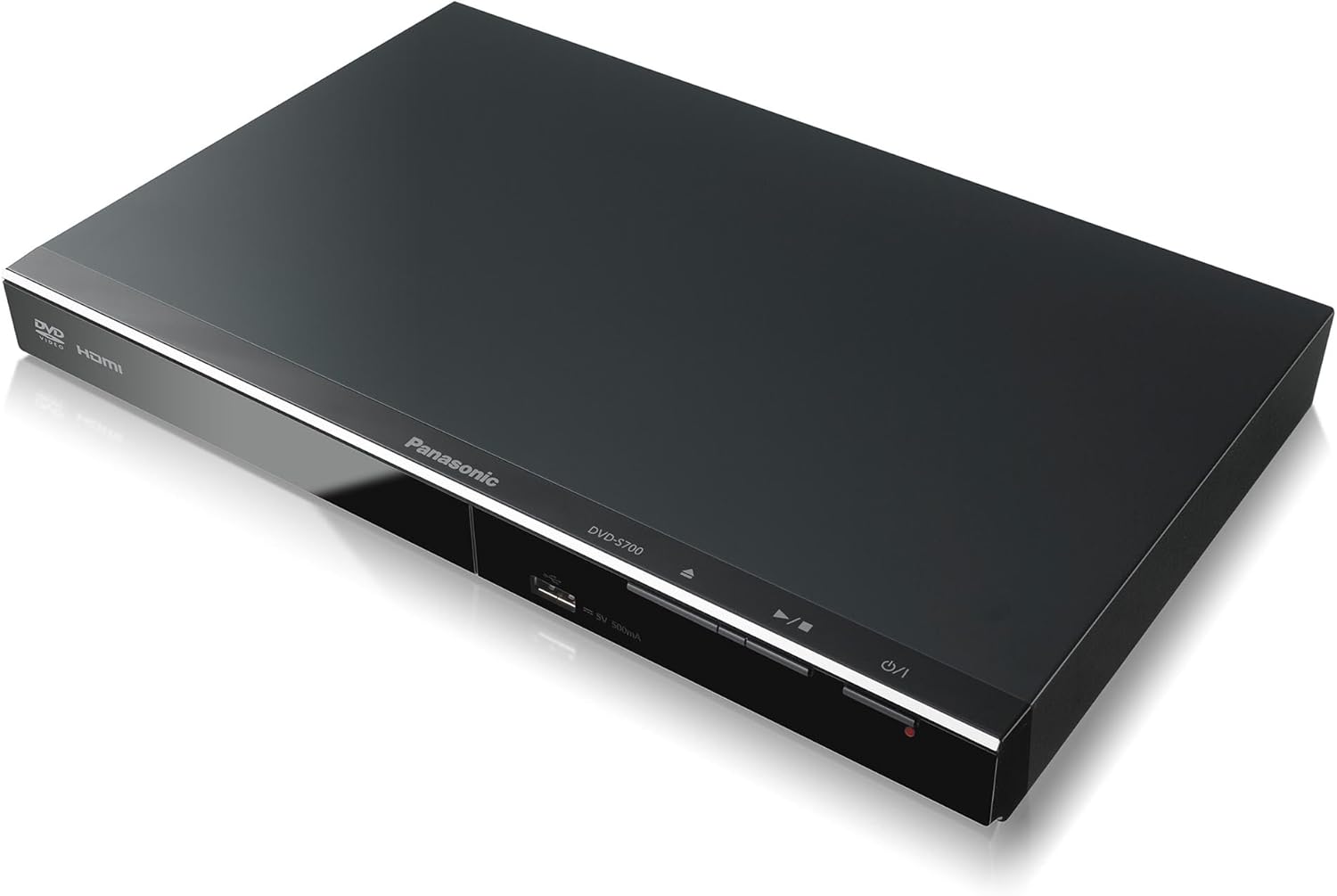 Panasonic DVD Player with Dolby Digital Sound, 1080p HD Upscaling for DVDs, HDMI and USB Connections - DVD-S700 (Black)