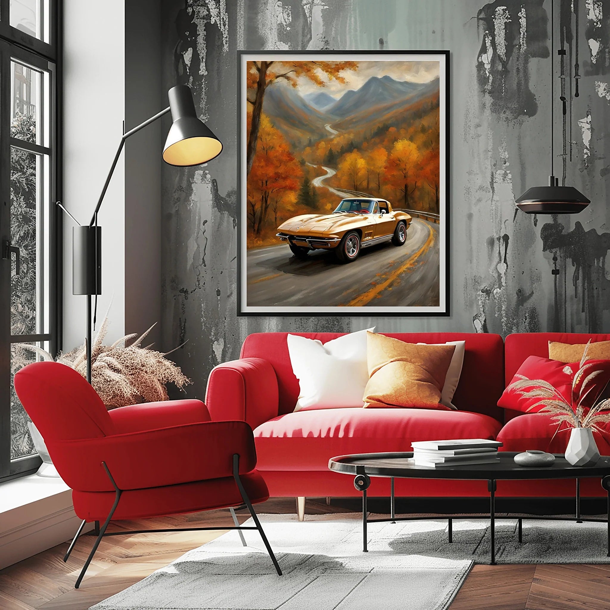 1963 Split-Window Stingray - Forest Edition | Poster Canvas