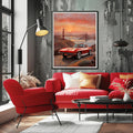 1963 Split-Window Stingray - Golden Gate Edition | Poster Canvas