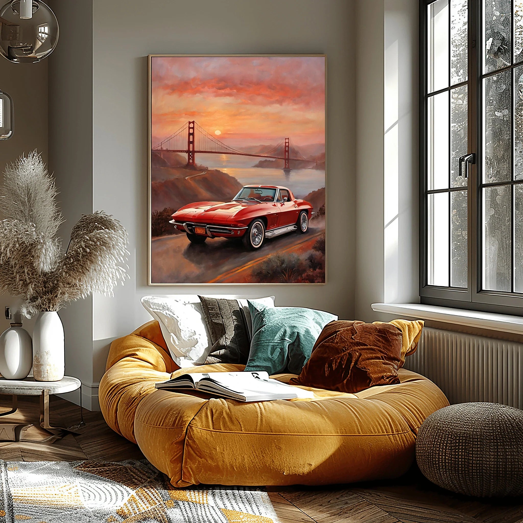 1963 Split-Window Stingray - Golden Gate Edition | Poster Canvas