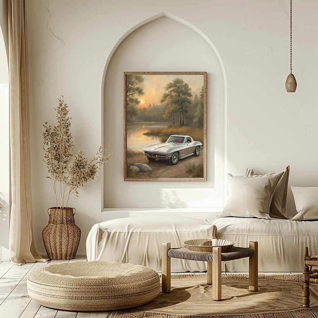 1963 Split-Window Stingray - Lakeside Edition | Poster Canvas