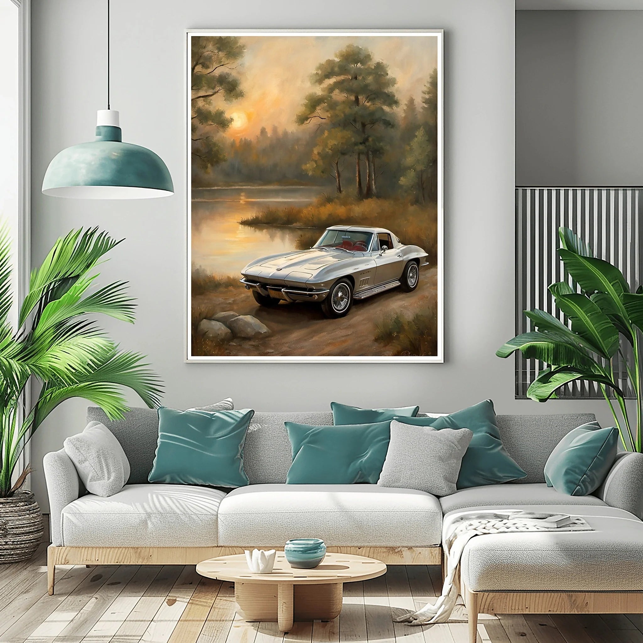 1963 Split-Window Stingray - Lakeside Edition | Poster Canvas