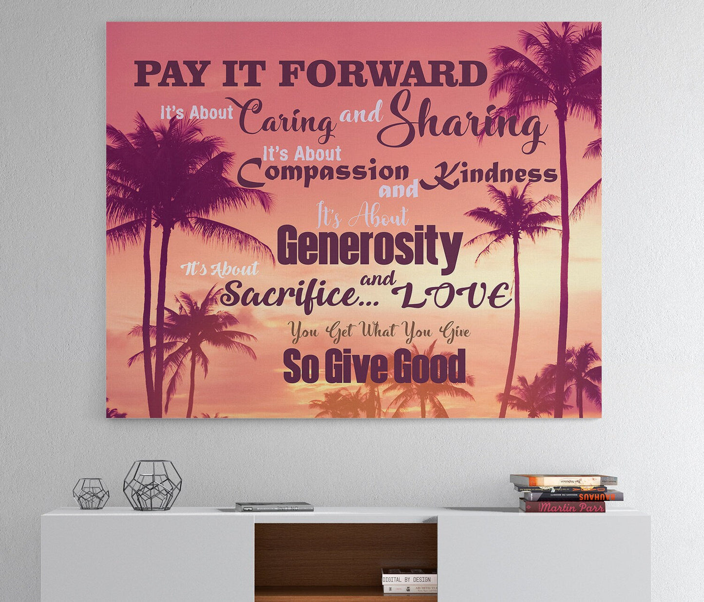 Pay It Forward Canvas Wall Art