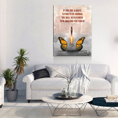 How Amazing You Can Be Canvas Wall Art, Butterfly Wall Art, Office Decor, Hustle, Inspiration, Motivational Quotes, Home Office