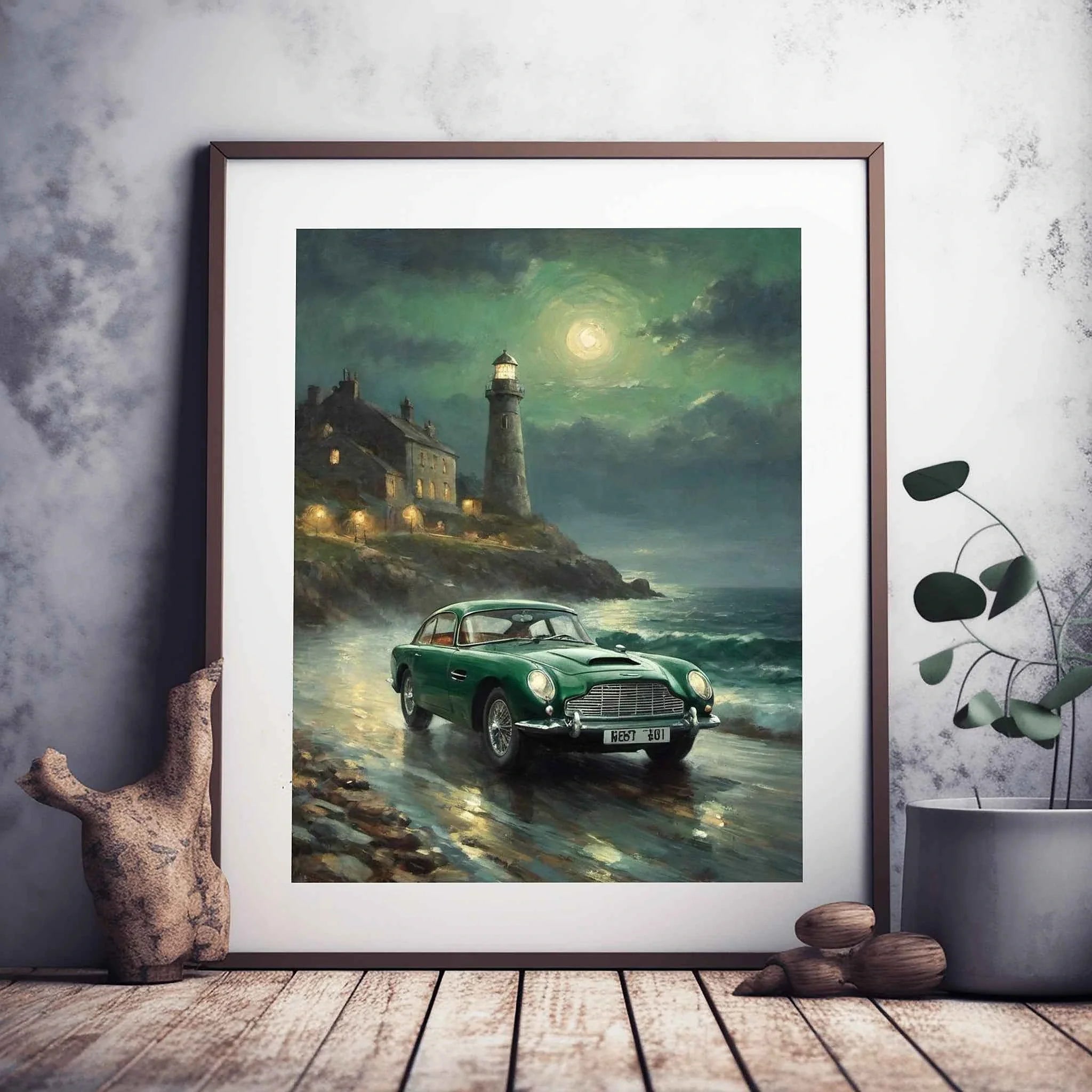 1964 British GT Elegance - Lighthouse Edition | Poster Canvas