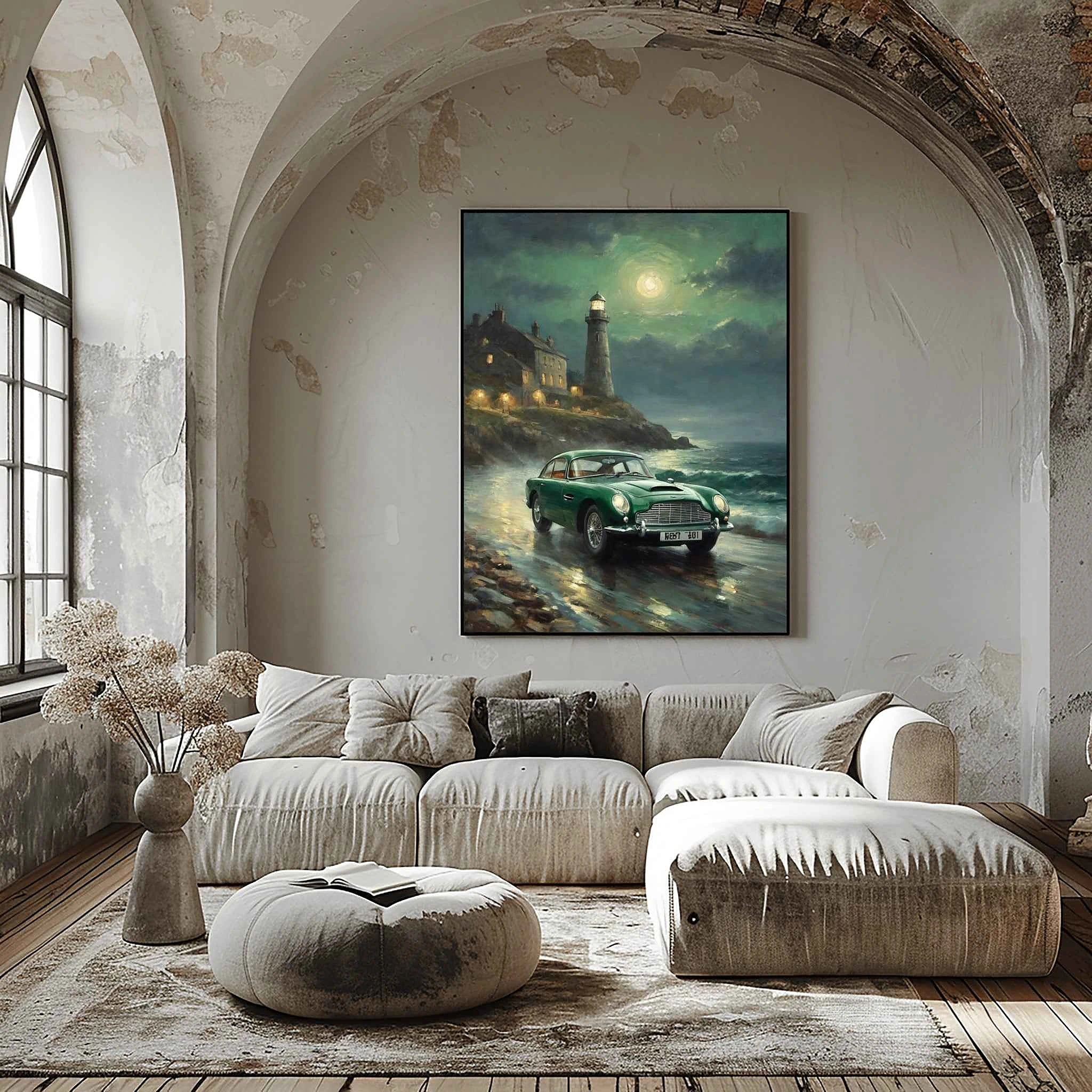 1964 British GT Elegance - Lighthouse Edition | Poster Canvas