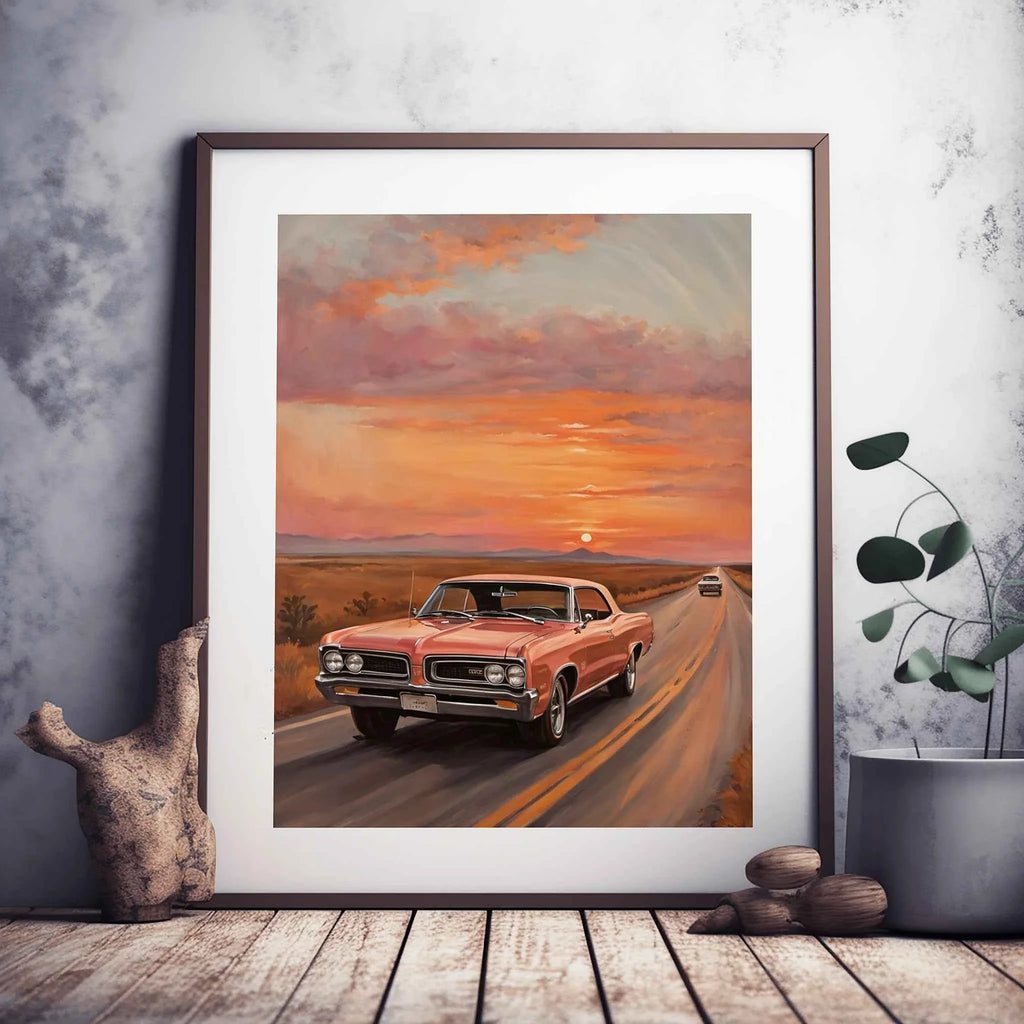 1964 GTO Muscle Pioneer - Highway Edition | Poster Canvas