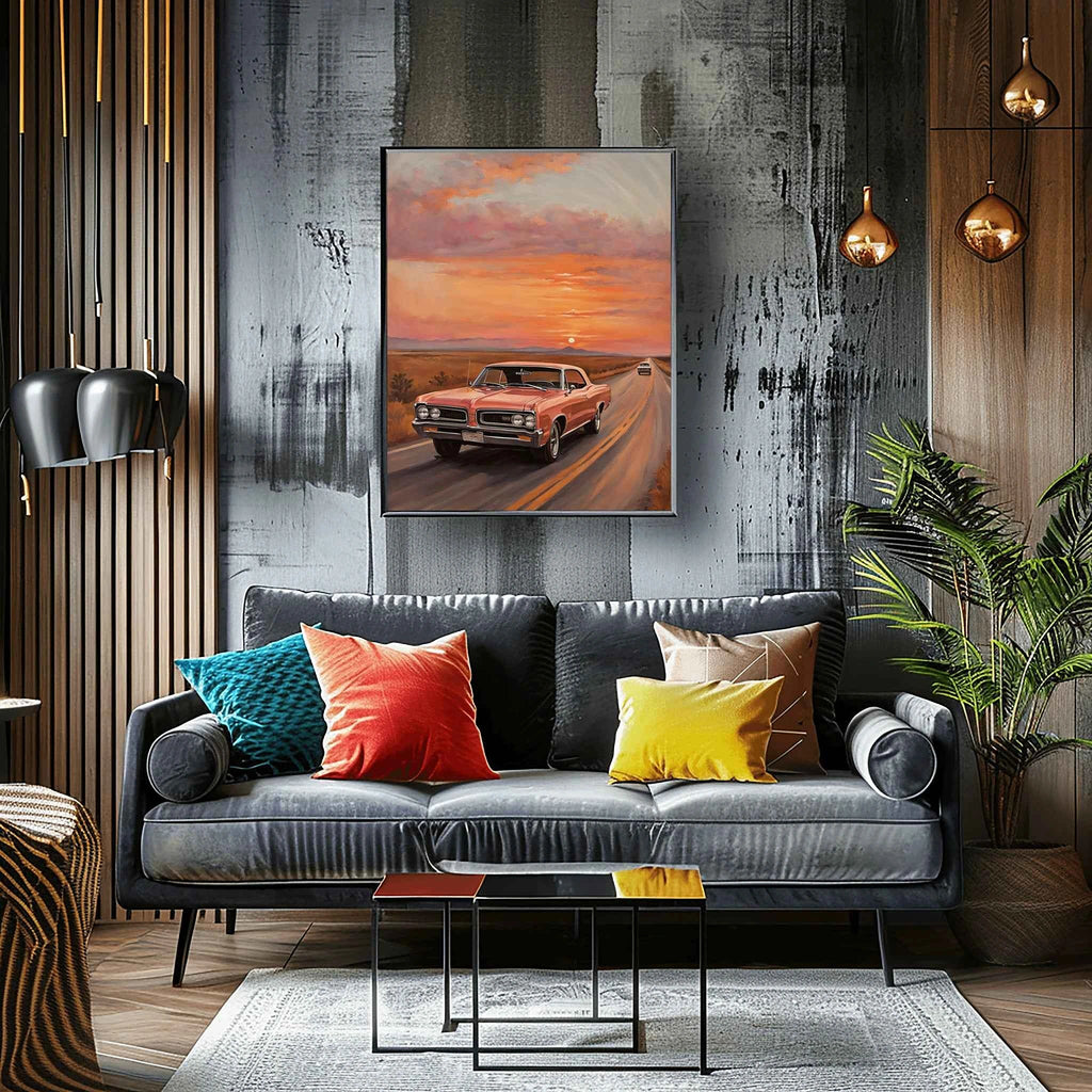 1964 GTO Muscle Pioneer - Highway Edition | Poster Canvas