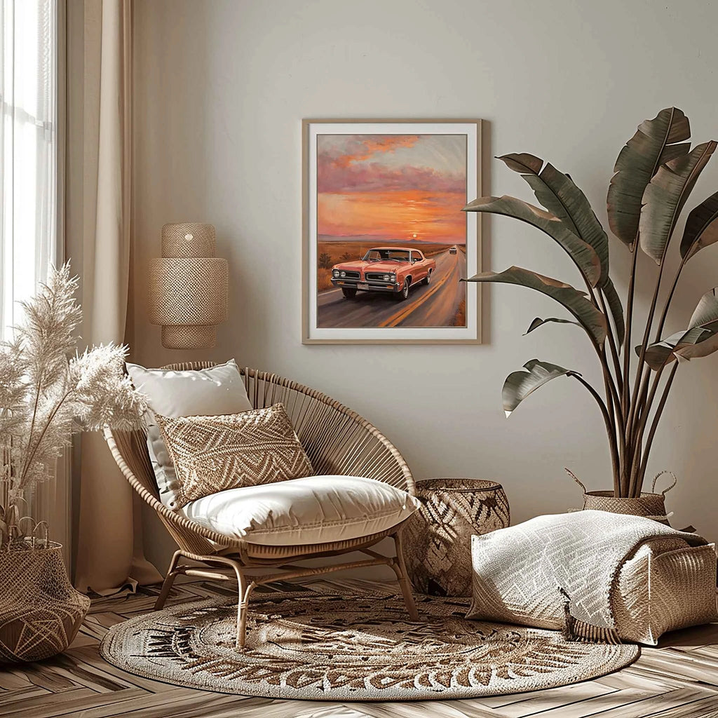 1964 GTO Muscle Pioneer - Highway Edition | Poster Canvas